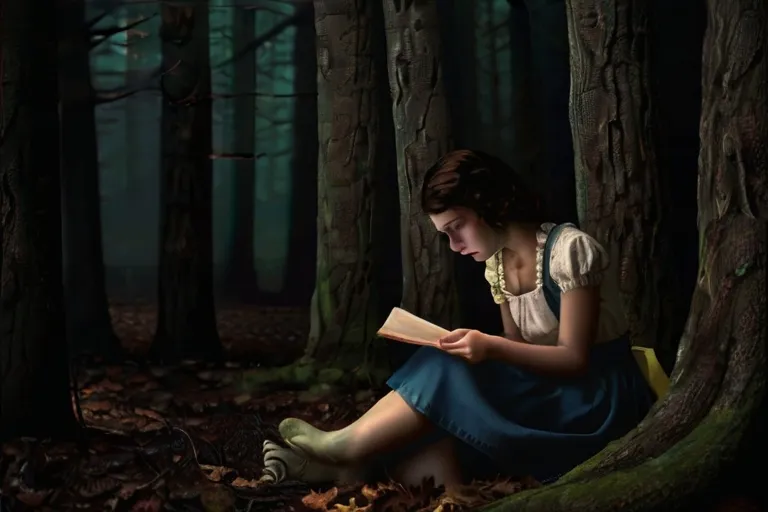 "Reading the journal, Sarah learned of the lost souls and the haunting history of the Whispering Woods."

