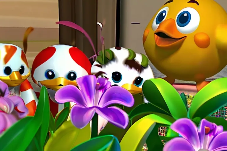  "The animals taught Lily how to make plants grow faster and create beautiful bouquets. 