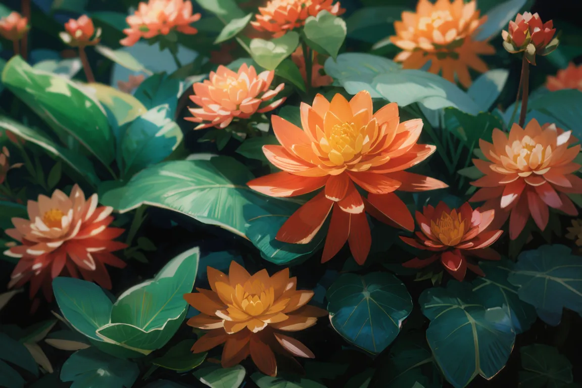 a bunch of flowers that are sitting in the grass