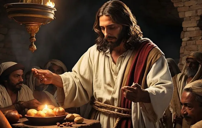 a man is lighting a candle in a bowl