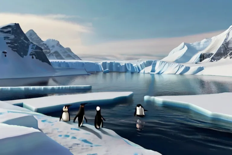 Host standing against the snowy Antarctic landscape, summarizing the discovery.
