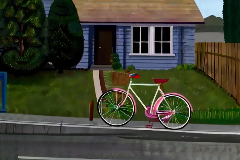  "Parked outside his house was a mysterious, sparkling bicycle unlike any other."