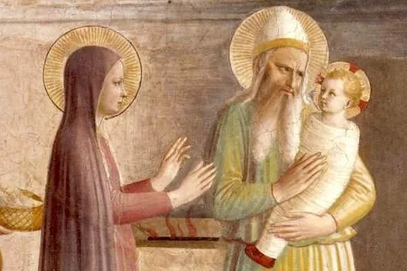 a painting of a woman holding a child