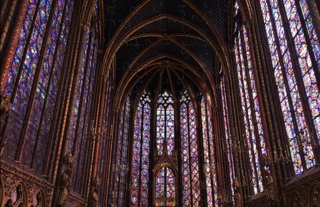 a large cathedral filled with lots of stained glass windows