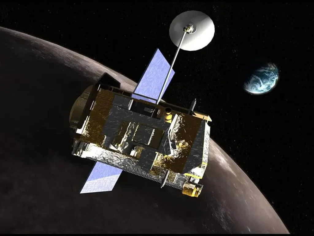 an artist's rendering of a satellite in orbit