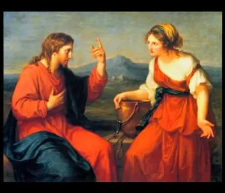 a painting of two women sitting next to each other