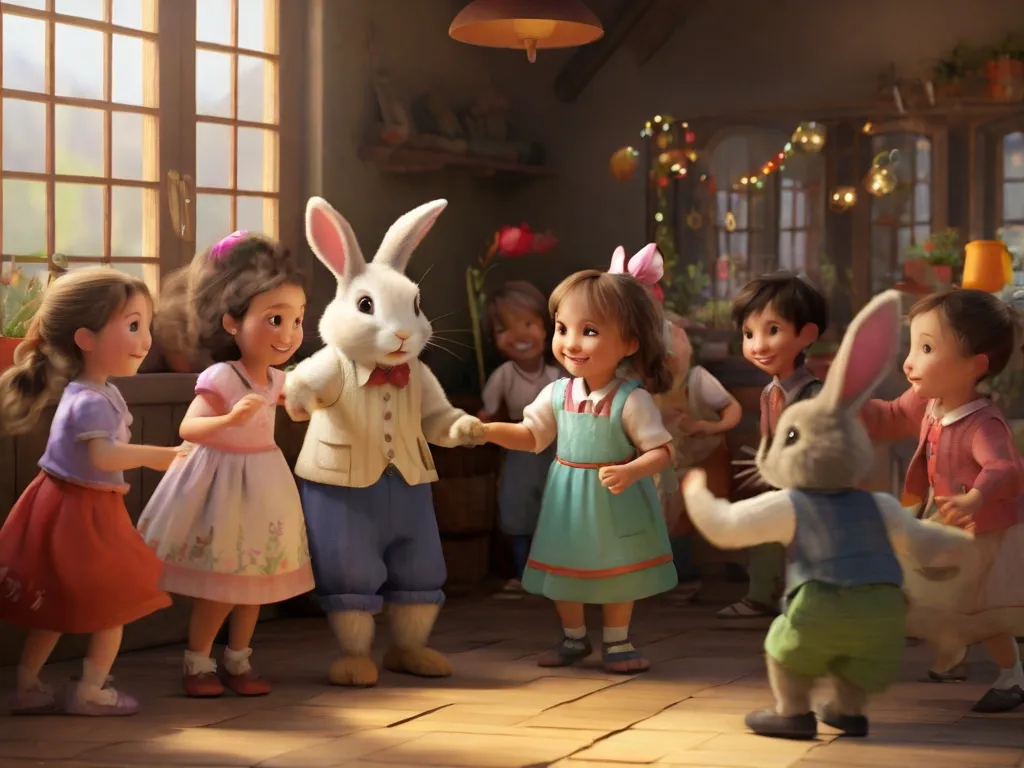 With the rabbits and kids, hearts entwined,
In a dance of love, forever intertwined.