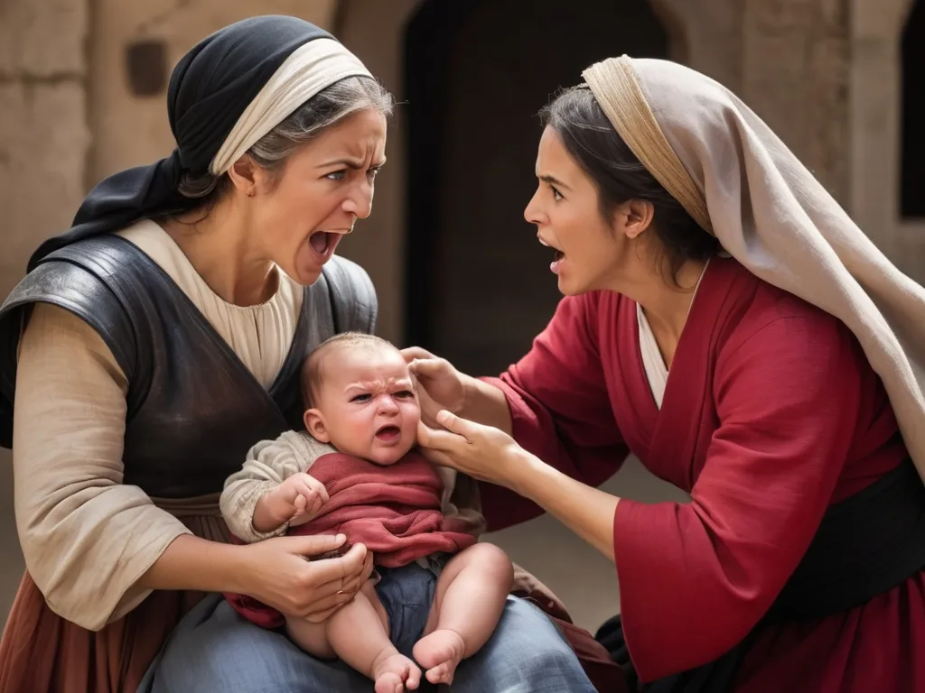 a woman holding a baby and a nun holding a baby