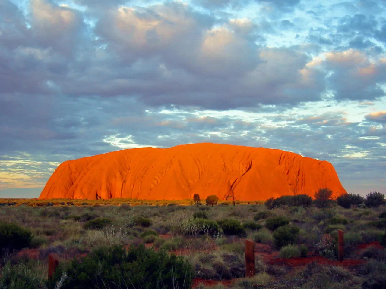 Red colored rocks