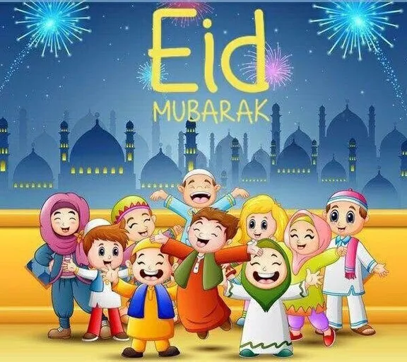 a group of children celebrating eid with fireworks video size 9.16 