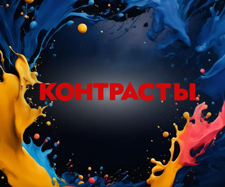 the word kontpact bi surrounded by colorful paint