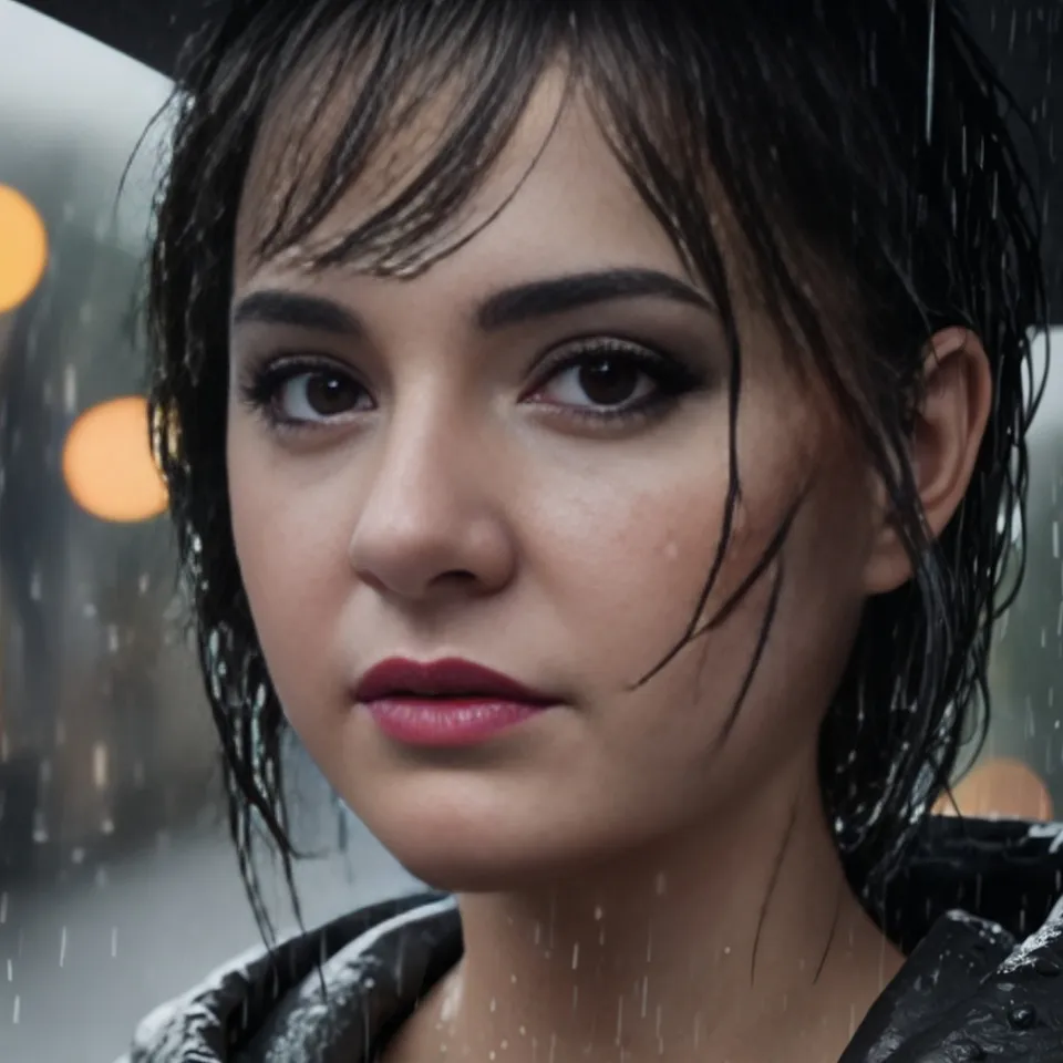 a close up of a person holding an umbrella