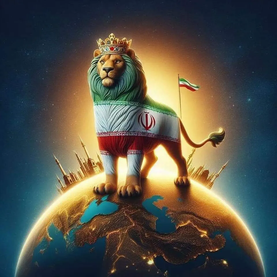 a lion with a crown on top of a globe