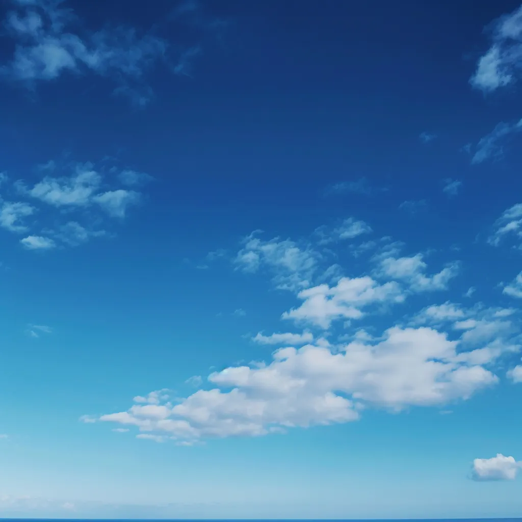 a clear blue sky and moving clouds