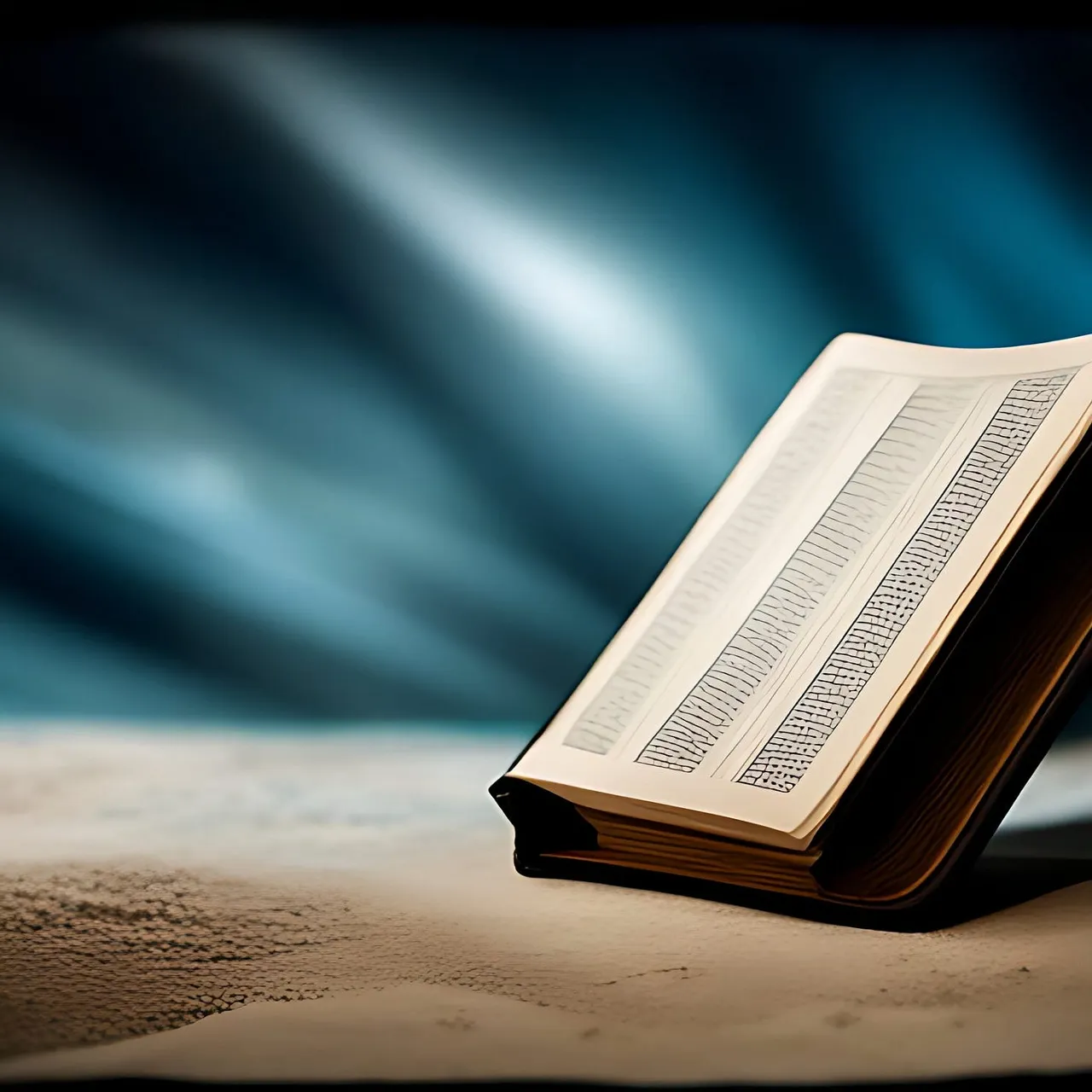 an open book sitting on top of a table