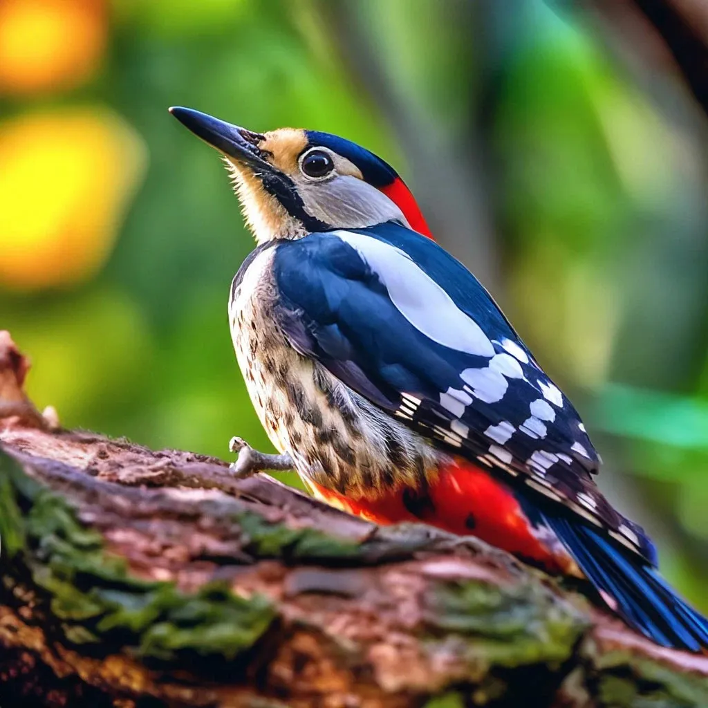 a colorful bird sitting on top of a tree branch