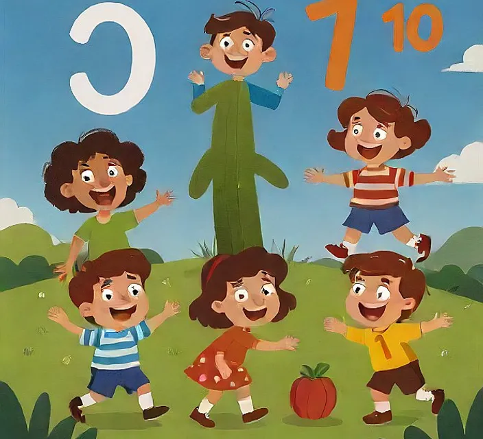 a group of children standing in front of a tree