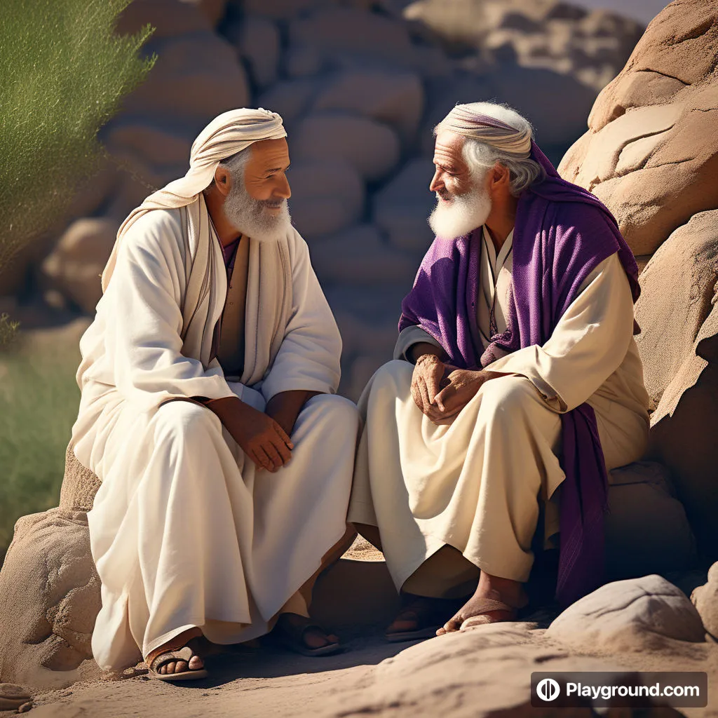 a couple of men sitting next to each other