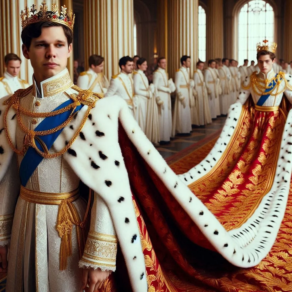 a group of Czar dressed in white and gold