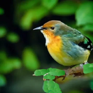 a small bird perched on a tree branch