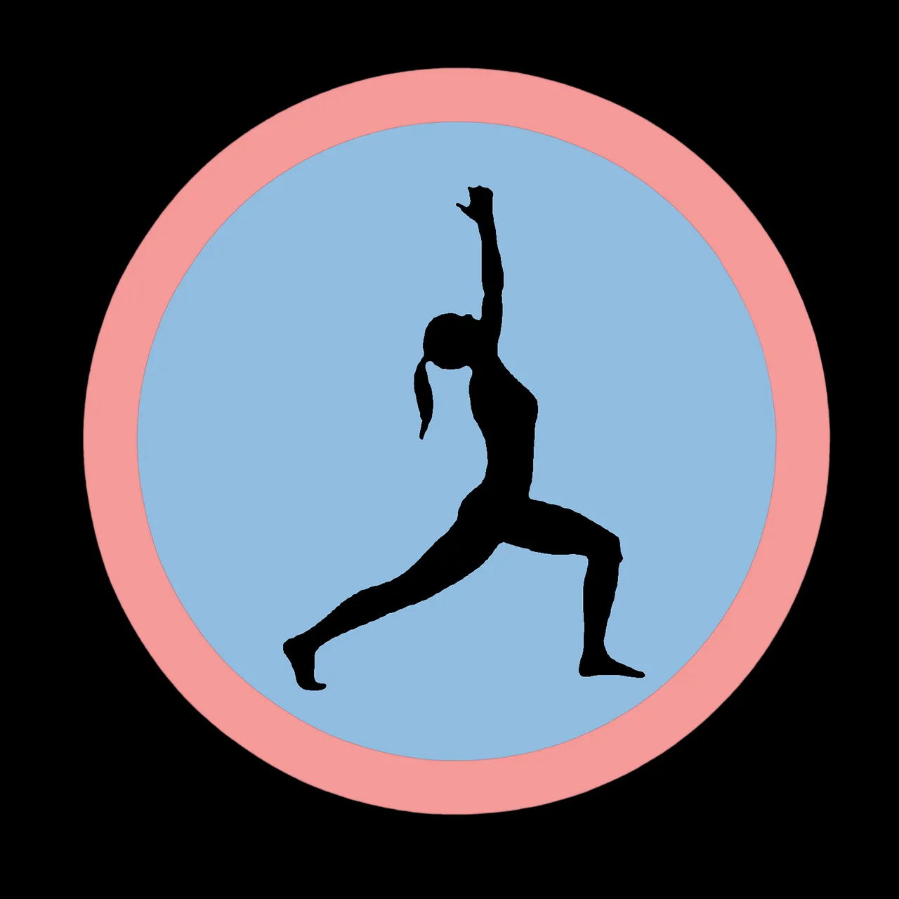 a silhouette of a woman doing a yoga pose