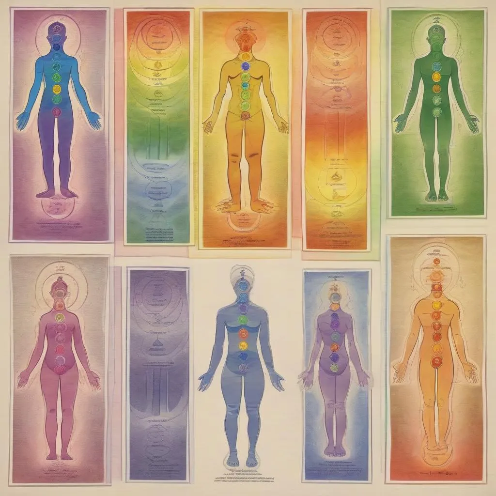 seven chakras of the body and their corresponding chakras