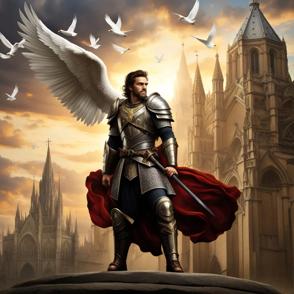 cartoon, light, sky, art, cg artwork, building, fictional character, armour, fiction, action-adventure game