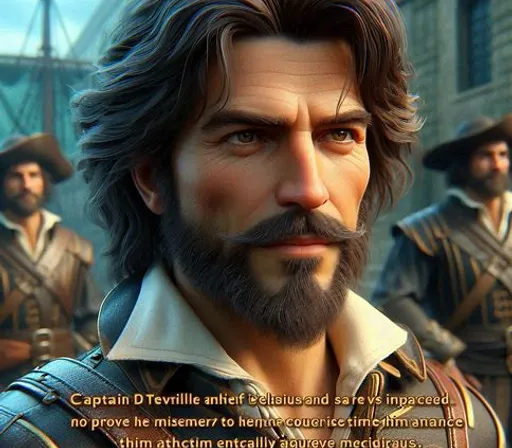 a screenshot of a man with a beard in a video game