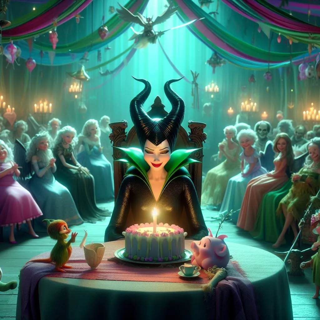 a scene from the animated movie maleficent