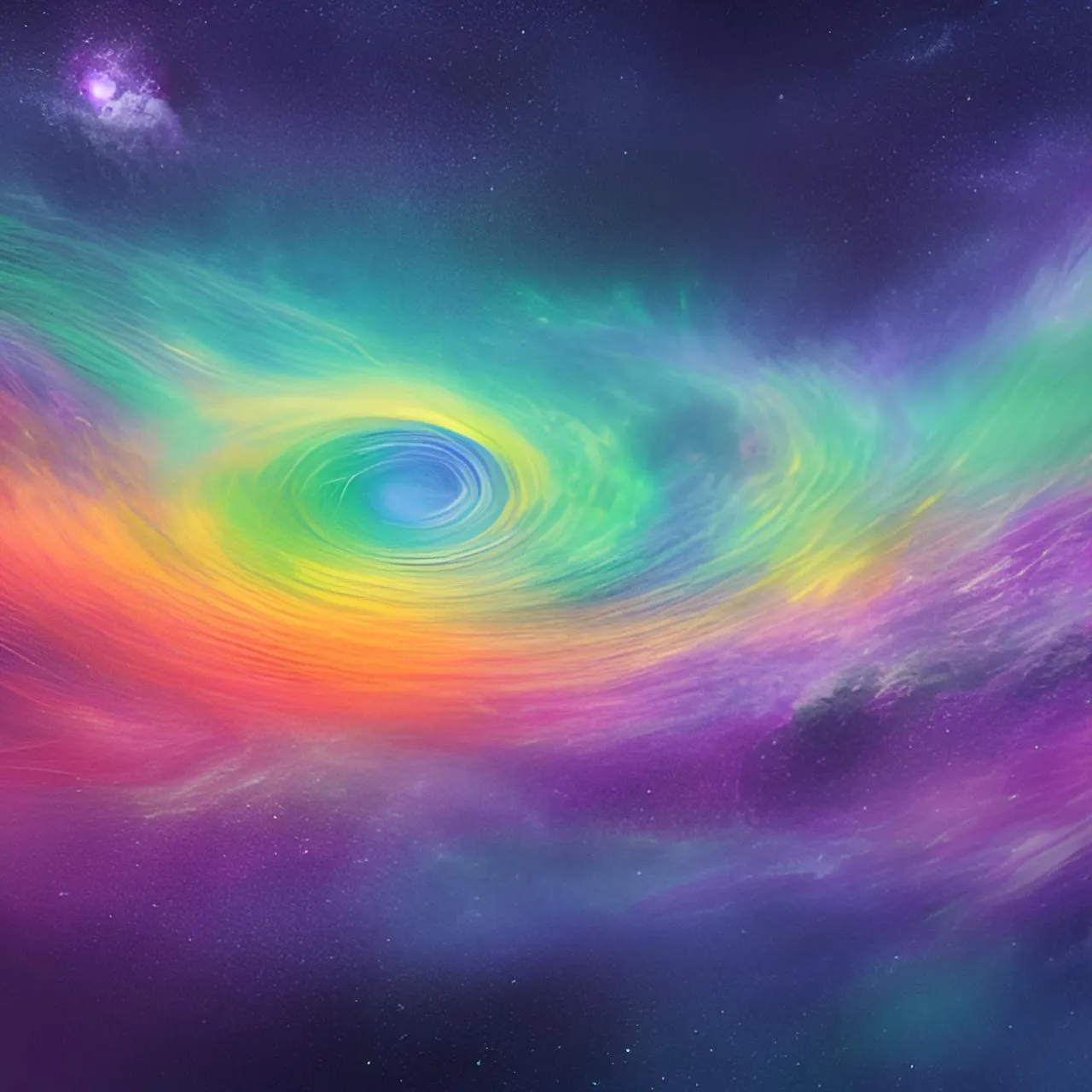 an image of a colorful swirl in the sky