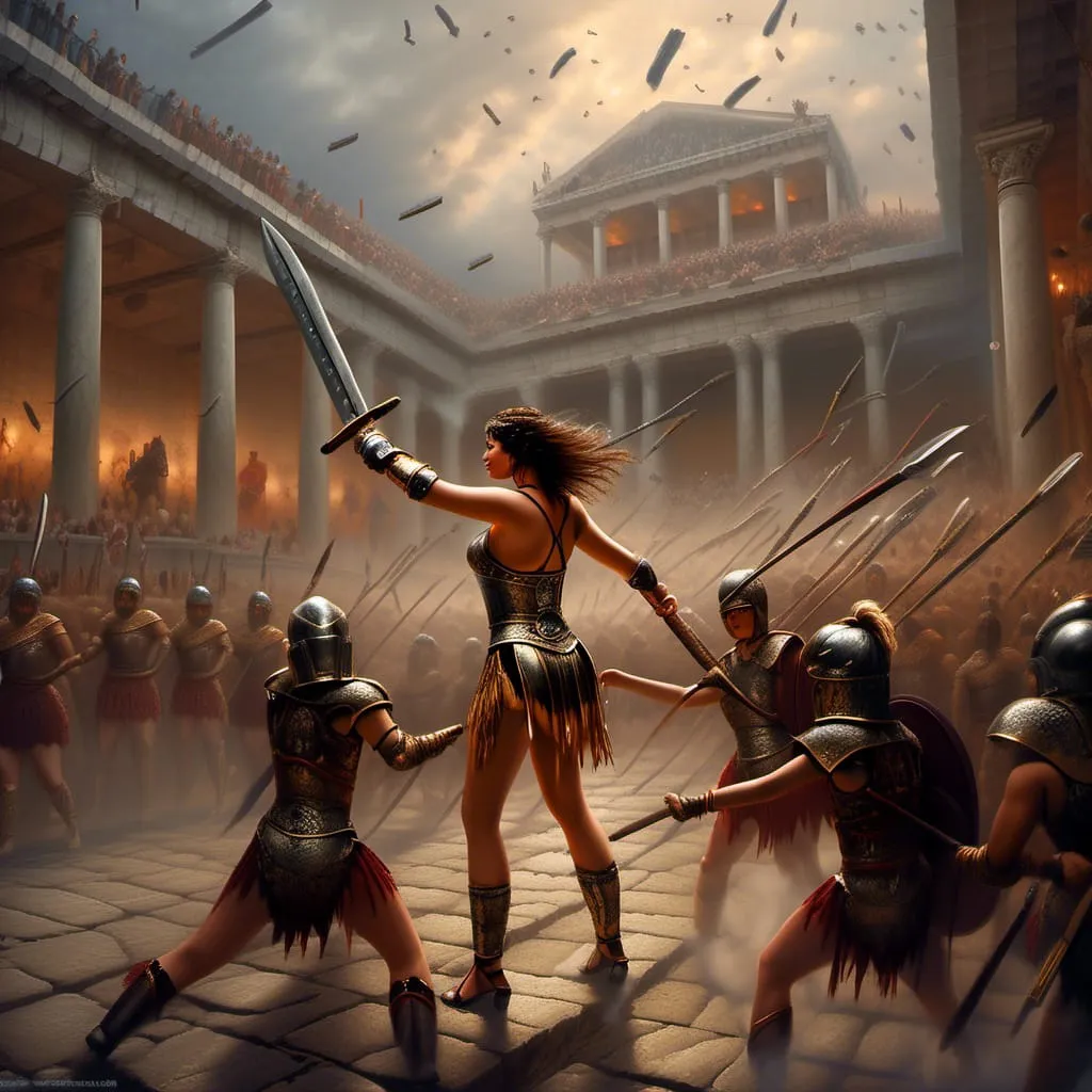 They were usually wealthy Roman women who liked to fight 