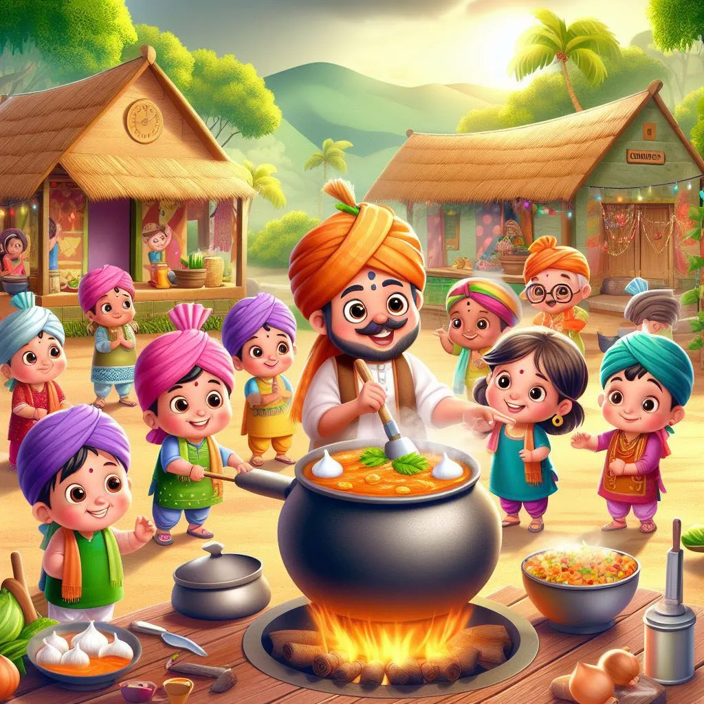 cartoon of group ko people cooking food with, plant, leisure, fun, doll, tableware, toy, summer, recreation, happy