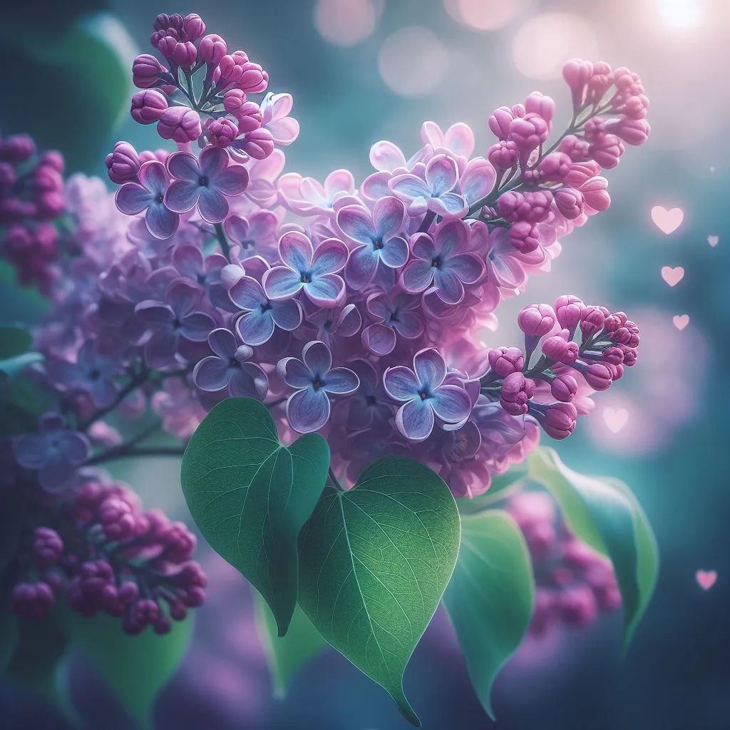 a bunch of purple flowers with green leaves