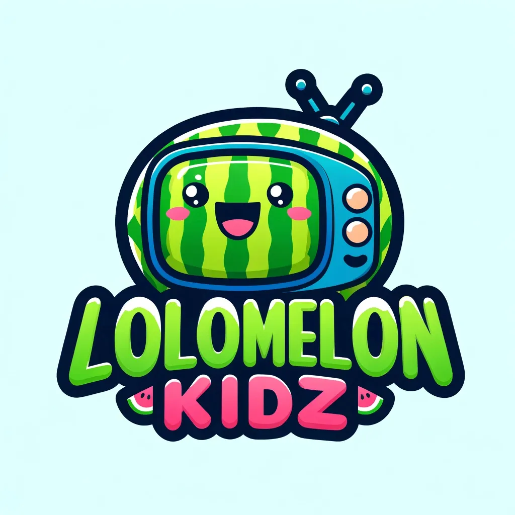 a logo for lolomelon kidz