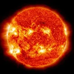 the sun as seen from space