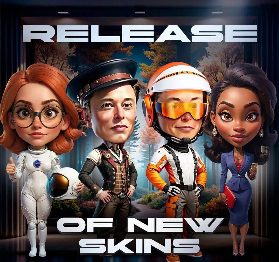 a movie poster for release of new skins