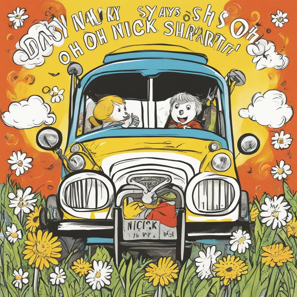 daisy says oh no! nick sharratt, advertising style