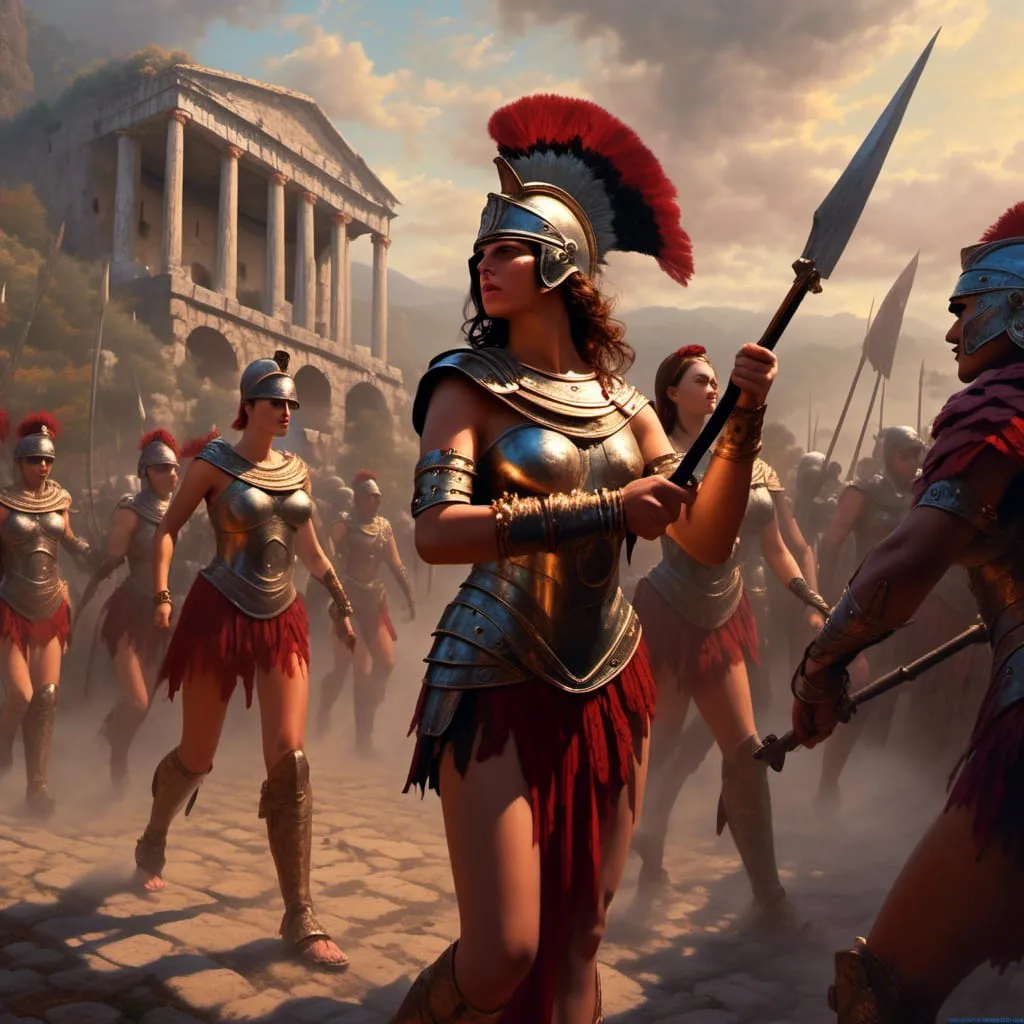 Women gladiators probably appeared for the first time during the reign of Emperor Nero