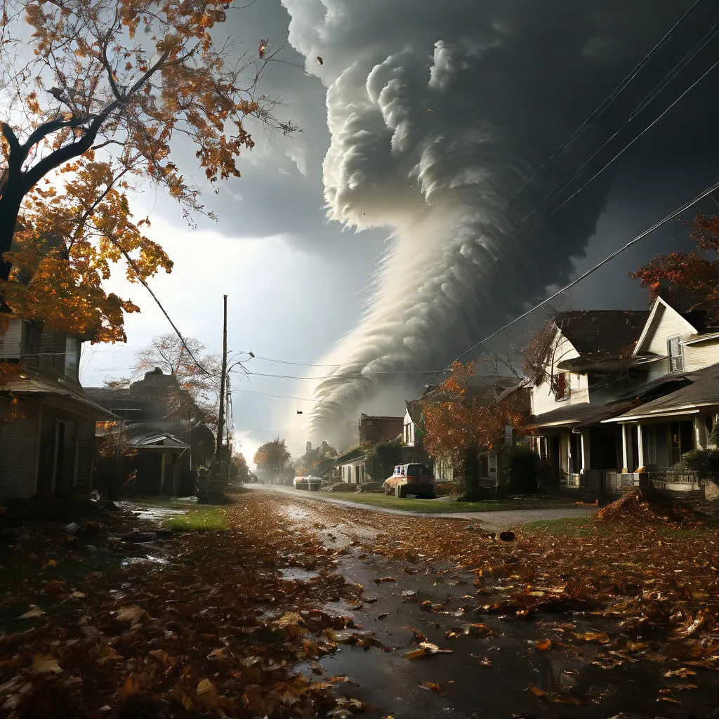 a very large cloud is in the sky over a neighborhood