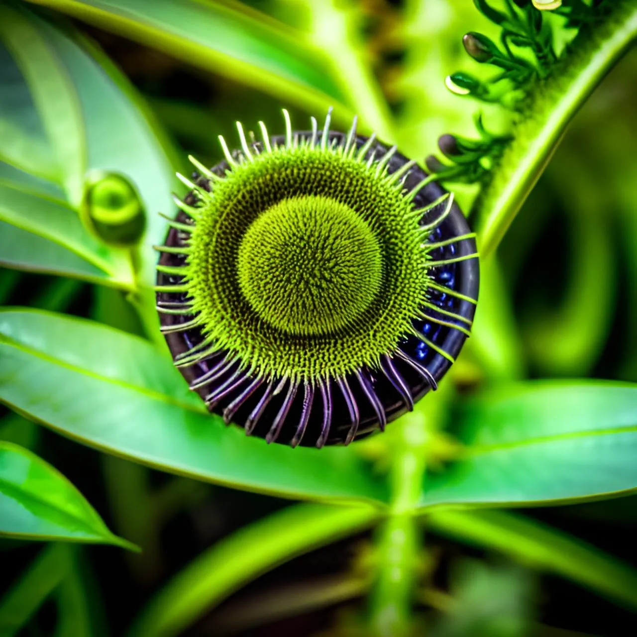 a close up of a flower on a plant