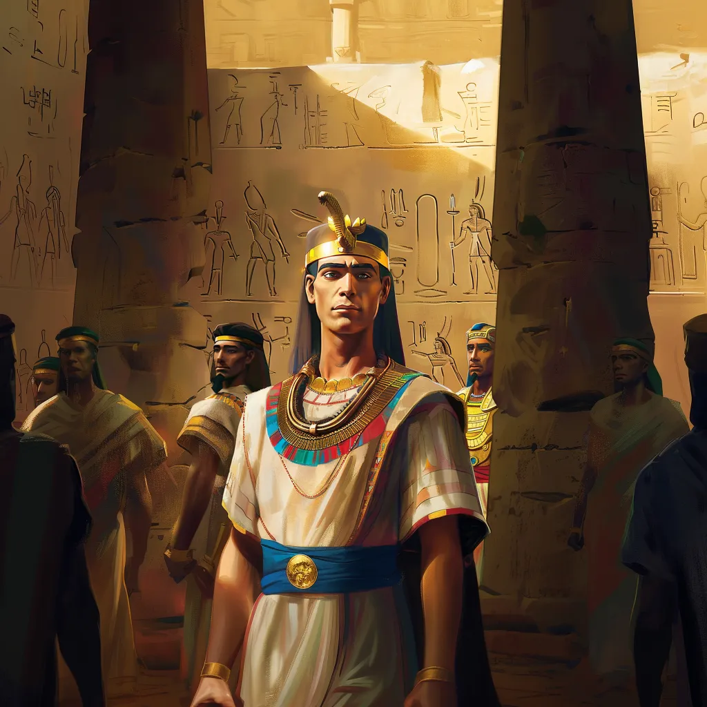 an egyptian prince, aspect ratio 16:9