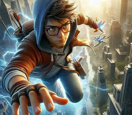 cartoon, gesture, flash photography, cool, cg artwork, art, space, fictional character, eyewear, games