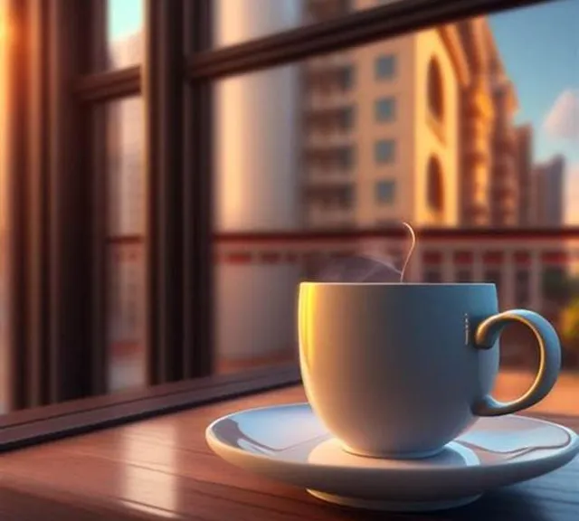 a cup of coffee sitting on top of a saucer