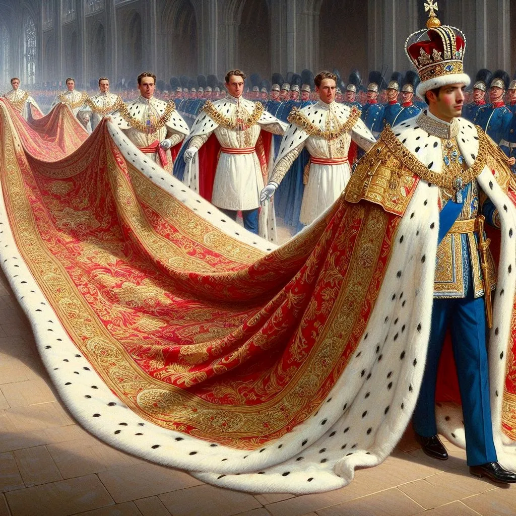 King Ludwig II in coronation robes