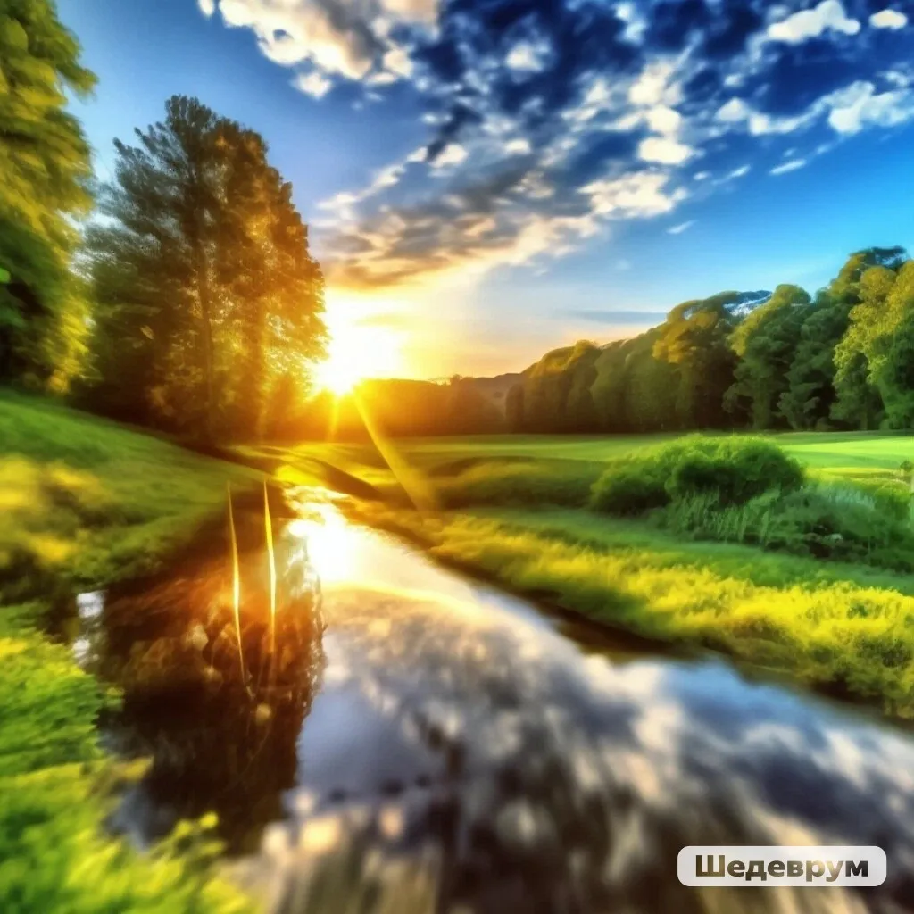 a river running through a lush green forest