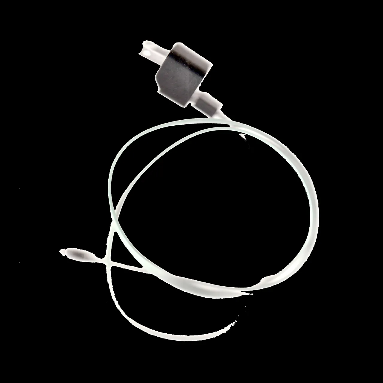 a black and white photo of a cord