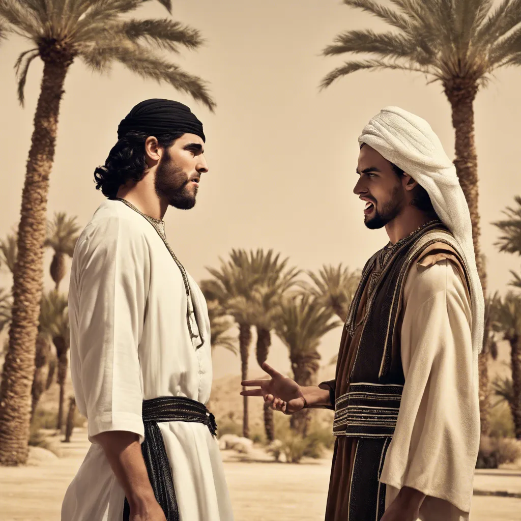 a man in a turban talking to another man