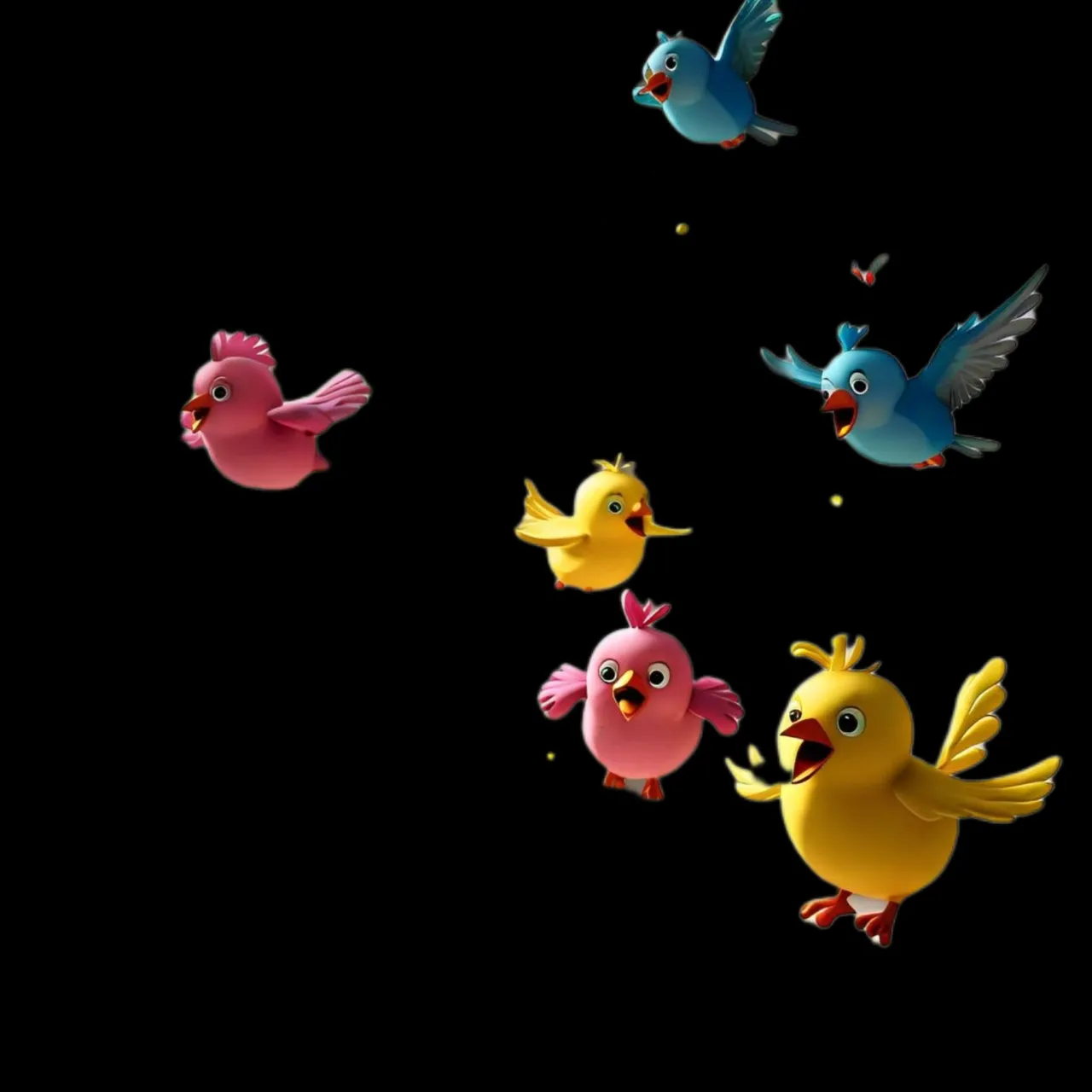 a group of birds flying through the air