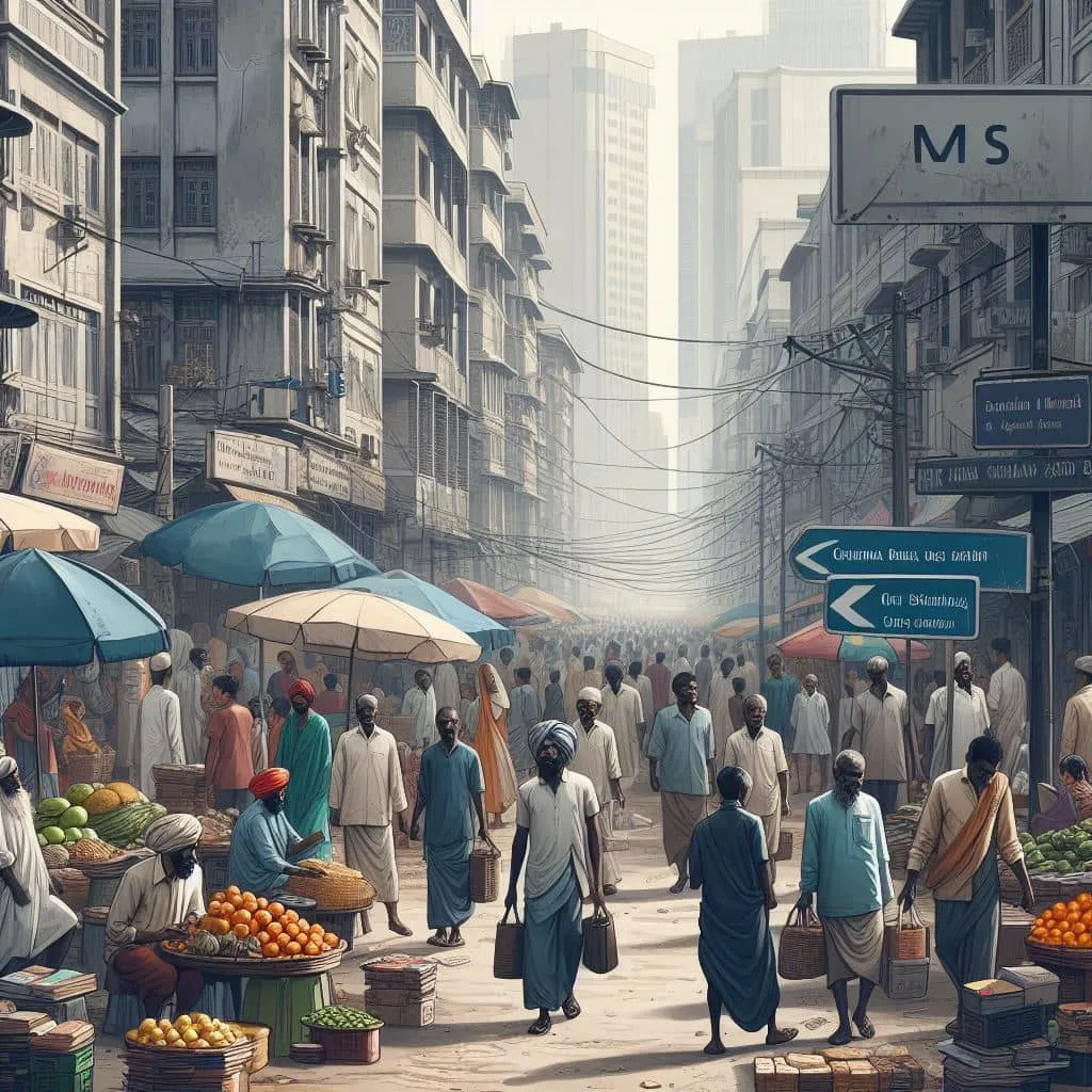 a group of people walking down a street with umbrellas