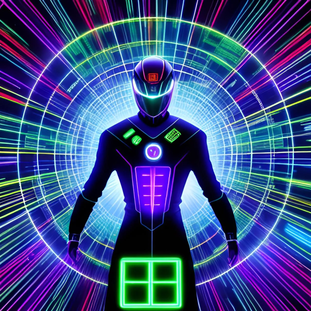 light, green, purple, lighting, sleeve, red, line, magenta, symmetry, electric blue